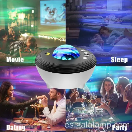 Proyector de techo de nebulosa wifi con altavoz de música